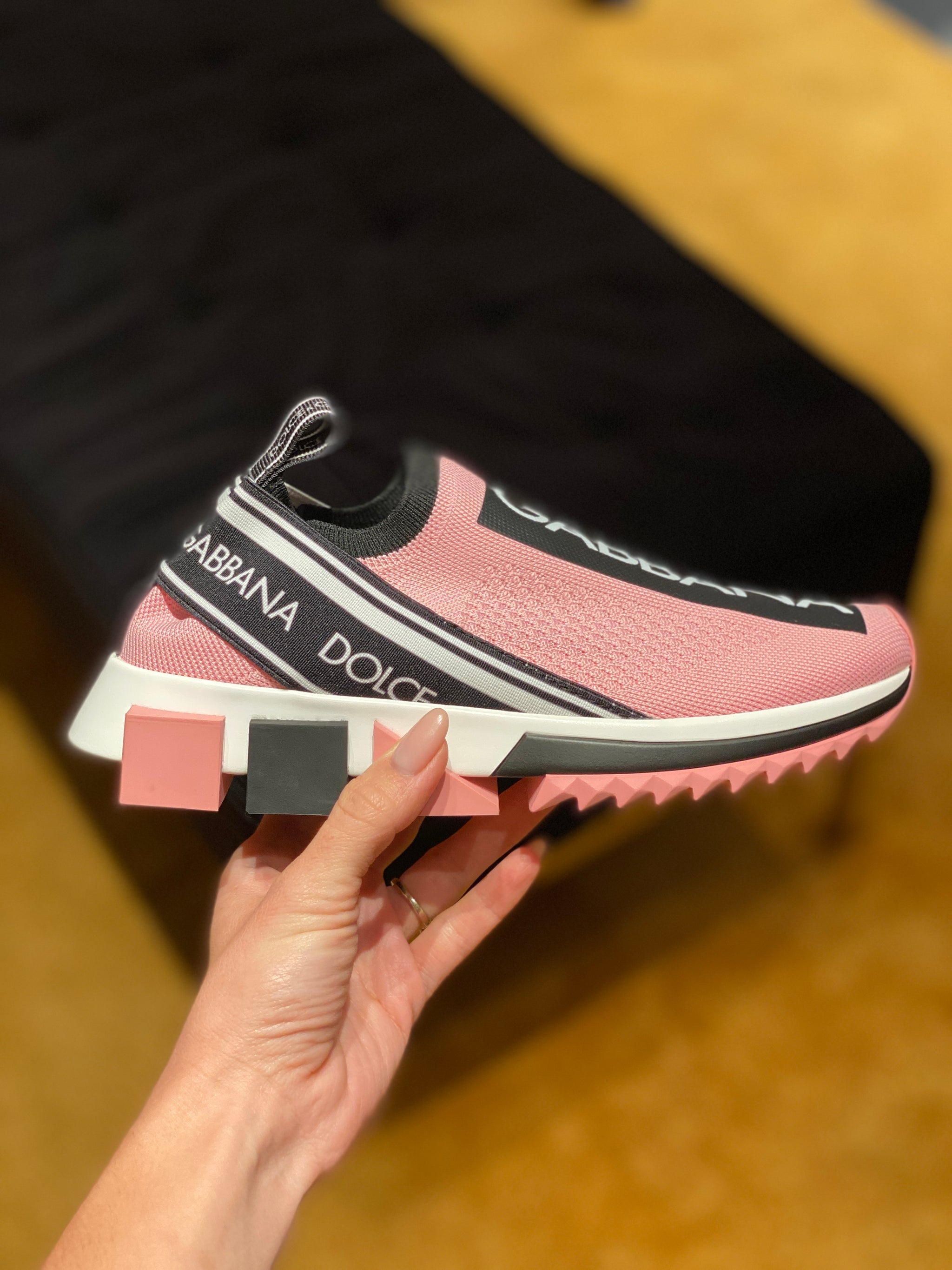 Sorrento Slip On Sneakers Pink Black