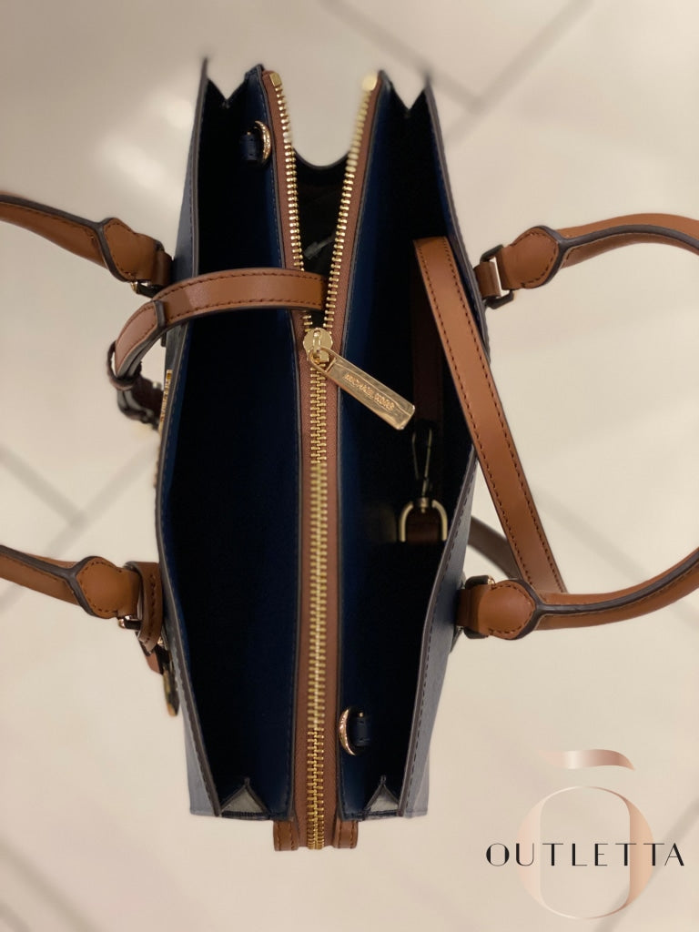 Michael Kors Dual Tone Saffiano Leather Tote Bag